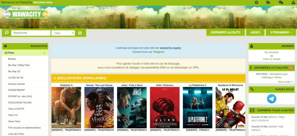 Wawacity La Nouvelle Adresse Du Site De Streaming En Jeux