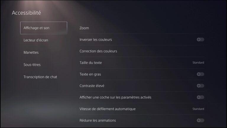 Comment enlever la voix sur PS5 ?